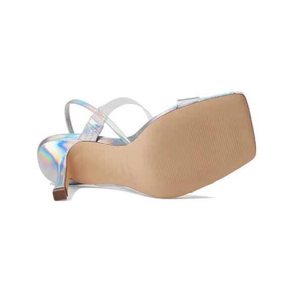 MARC FISHER Womens Silver Transparent Dekle Stiletto Slingback Sandal 6.5 M - Picture 4 of 4